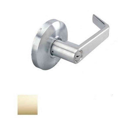 Cal-Royal SL00-3-2-3/8 bright polished brass keyed entry door lever