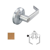 Cal-Royal SL05 Grade 2 Keyed Storeroom Door Lever Lockset with 2-3/4" Backset in oil-rubbed bronze, additional view
