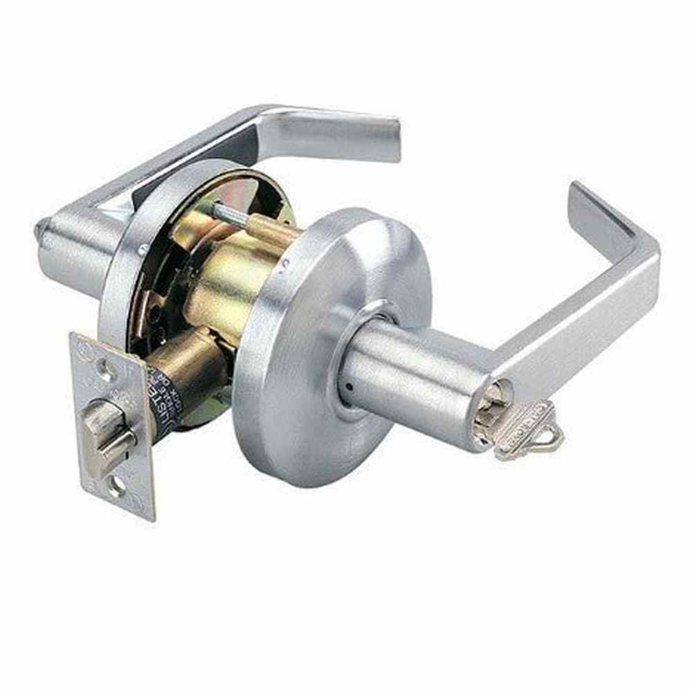 Cal-Royal SL05-26D-2-3/8 satin chrome storeroom door lever