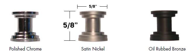 Sietto SP-212-ORB Skinny Glacier hardware in oil-rubbed bronze, additional view
