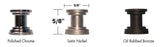 Sietto SP-212-ORB Skinny Glacier hardware in oil-rubbed bronze, additional view