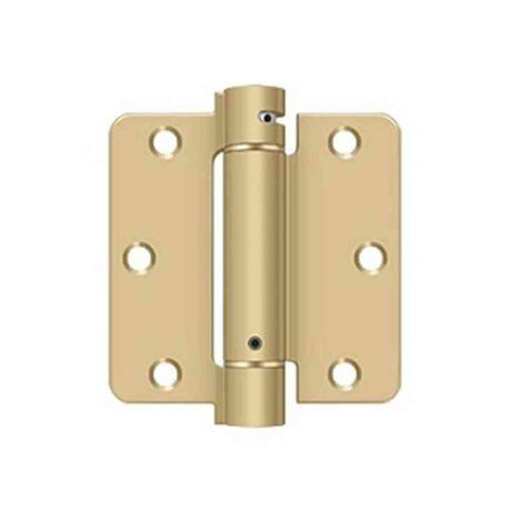 Orca Hardware SPR4014Z-4 satin brass spring hinge