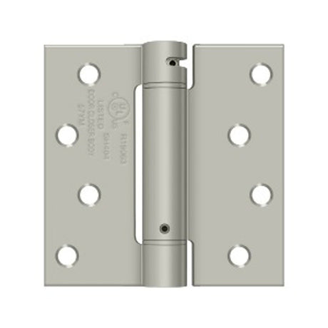 Orca Hardware SPR4040-15 spring hinge in satin nickel, additional view