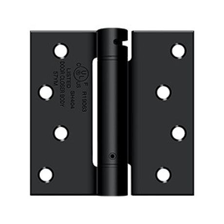Orca Hardware SPR4040-19 spring hinge in black, additional view