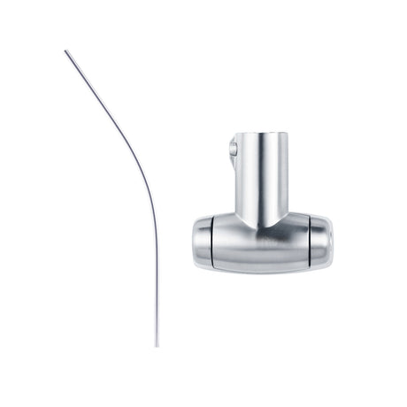 GEO GBA-SRC5F 5' Curved Shower Rod with Flange - Polished Chrome