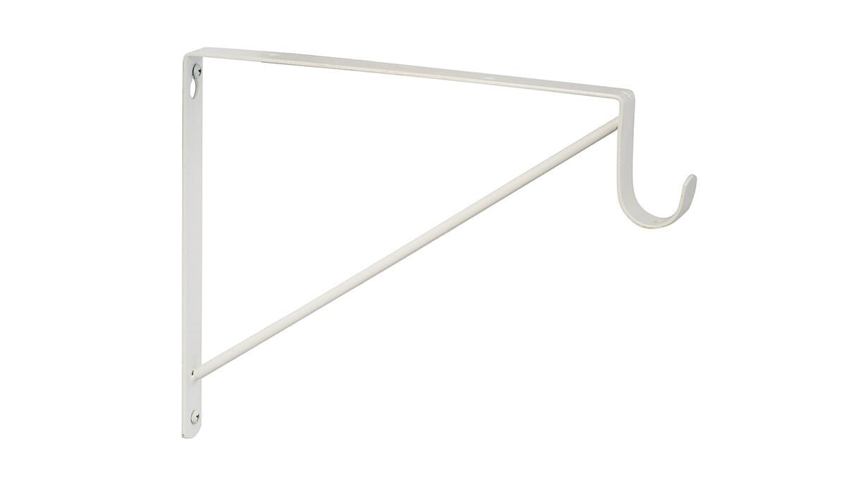 Sure-Loc SRS-4 white powder coat fixed shelf and rod