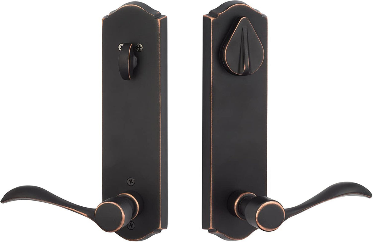 Sure-Loc SS107-DB 11P RH vintage bronze keyed entry door lever with deadbolt