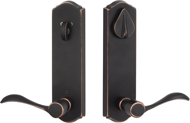 Sure-Loc SS107-DB 11P RH vintage bronze keyed entry door lever with deadbolt