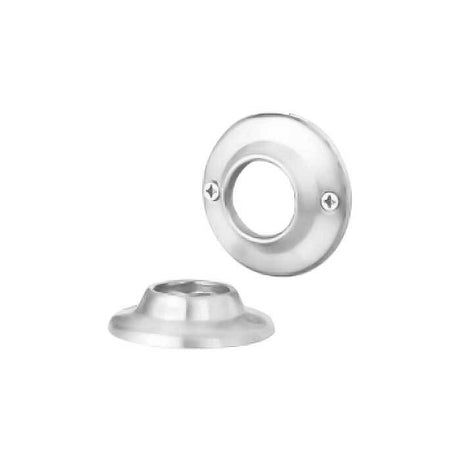 Orca Hardware SSRHES-CH bright polished chrome shower curtain rod holder