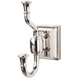 Top Knobs STK2PN polished nickel double robe hook