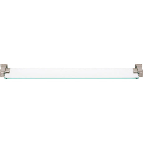 Atlas Homewares SUTSF-BRN brushed nickel glass shelf