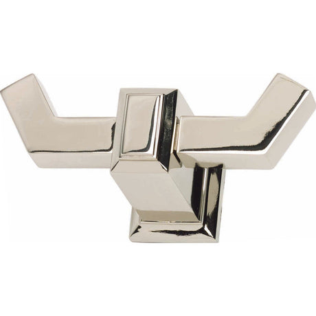 Atlas Homewares SUTTH-PN polished nickel double robe hook