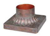 Vaxcel T0038 T0019 5-3/4" Post Mount Steel Pier Mount Adapter Royal Bronze