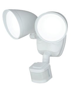 Vaxcel T0170 Tau Aluminum-Plastic Dualux 2-Level LED Motion Sensor Security Light White