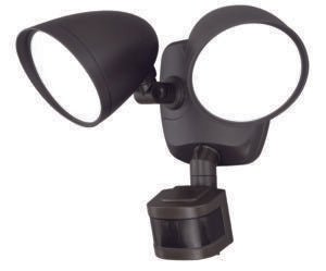 Vaxcel T0171 T0170 Tau Aluminum-Plastic Dualux 2-Level LED Motion Sensor Security Light Bronze