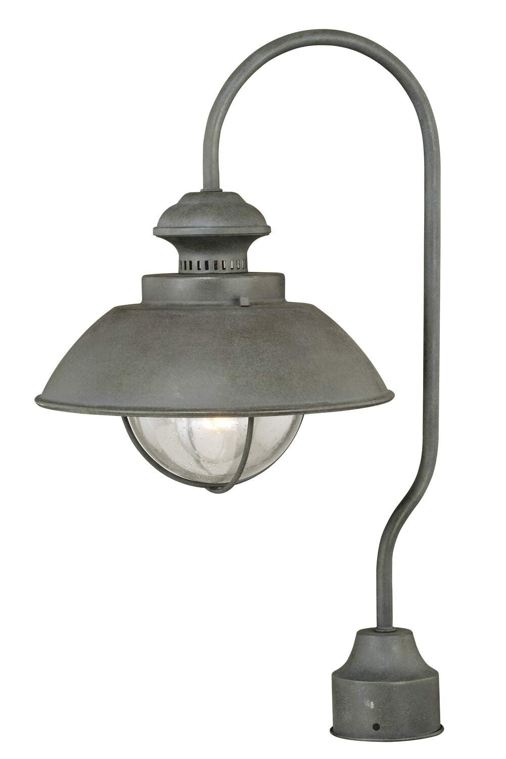 Vaxcel T0266 textured gray post lights