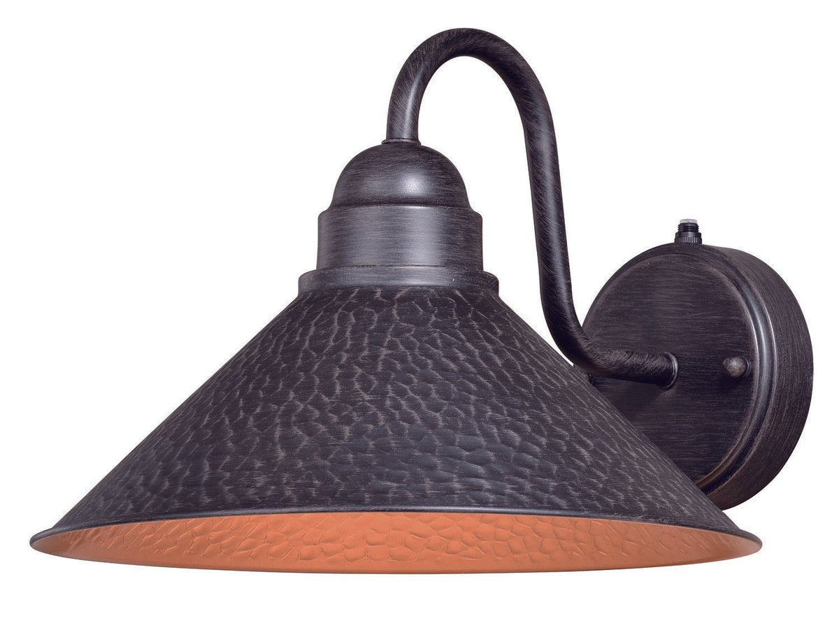 Vaxcel T0350 12" Outland Steel Outdoor Wall Light Aged Iron