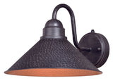 Vaxcel T0350 12" Outland Steel Outdoor Wall Light Aged Iron