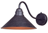 Vaxcel T0351 12" Outland Steel Long Arm Outdoor Wall Light Aged Iron