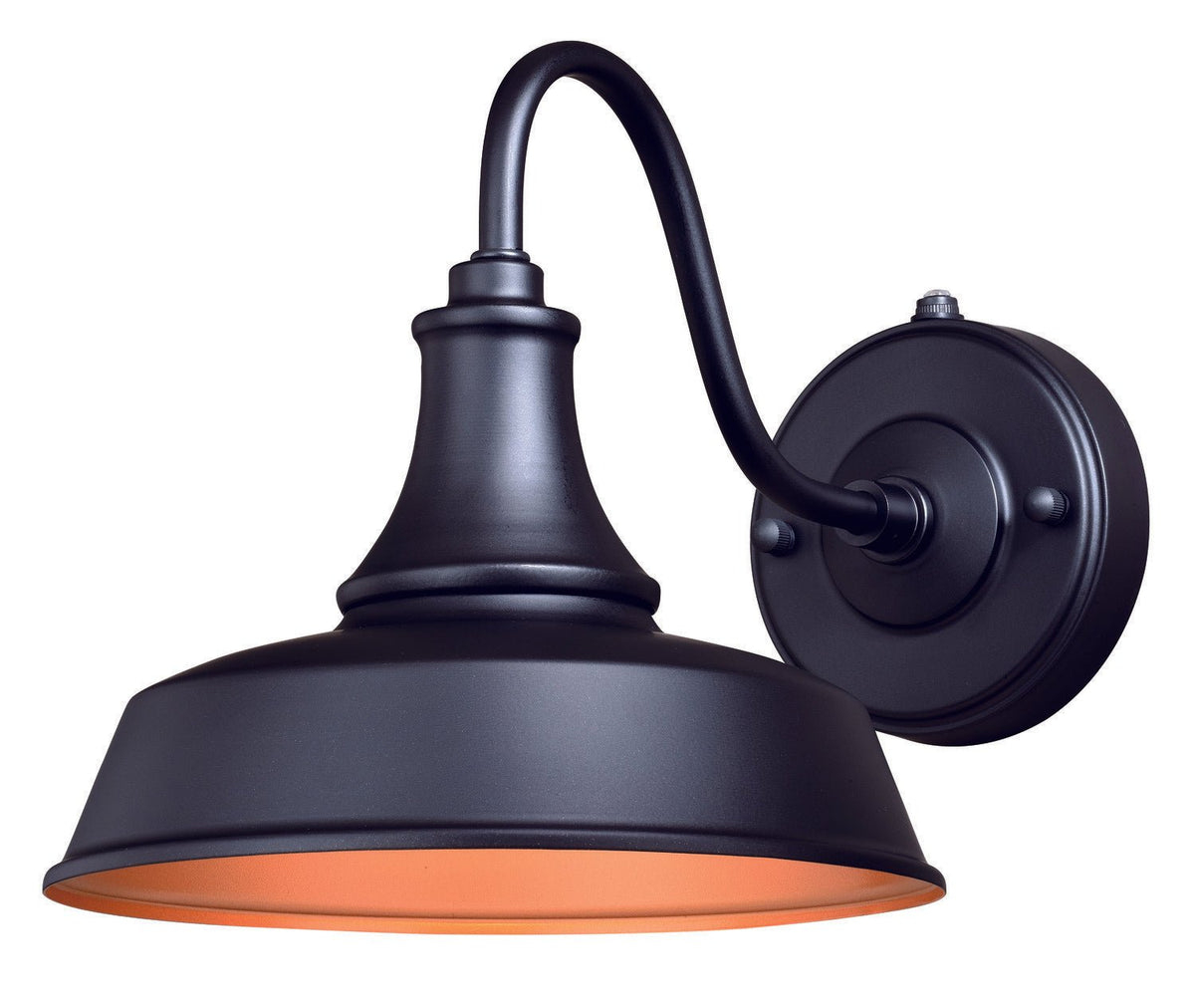 Vaxcel T0370 T0367 9" Dorado Steel Outdoor Wall Light Satin Silver