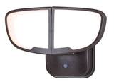 Vaxcel T0415 T0414 Omicron Plastic 2L LED Dusk-to-Dawn Security Light Bronze