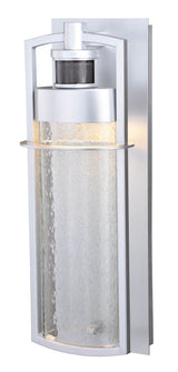 Vaxcel T0420 T0389 6-1/2" Logan Steel Dualux Outdoor Wall Light Painted Satin Nickel