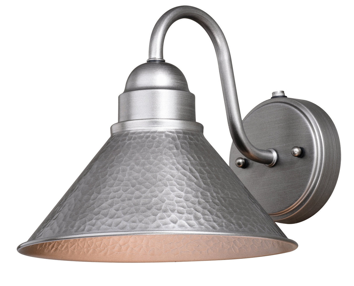 Vaxcel T0490 brushed pewter outdoor wall sconce