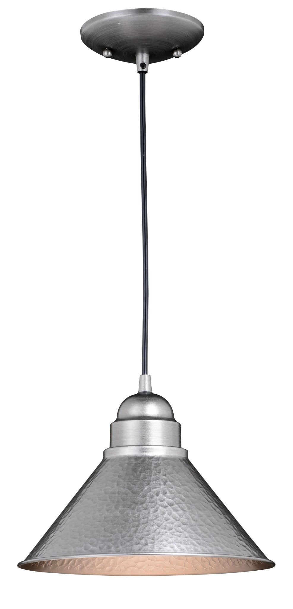 Vaxcel T0349 10" Outland Steel Outdoor Pendant Light Aged Iron