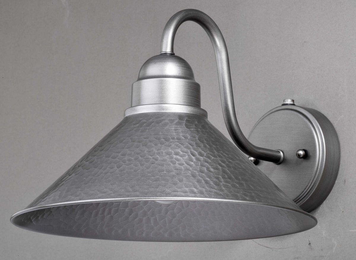 Vaxcel T0494 T0350 12" Outland Steel Outdoor Wall Light Brushed Pewter