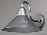 Vaxcel T0494 T0350 12" Outland Steel Outdoor Wall Light Brushed Pewter