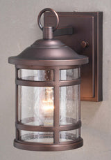 Vaxcel T0517 T051 5.5" Southport Plastic Outdoor Wall Light Sienna Bronze