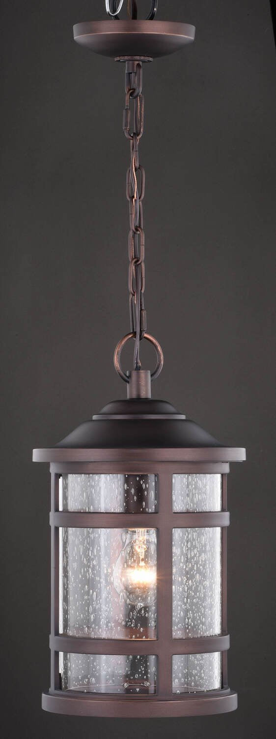 Vaxcel T0520 8.5" Southport Plastic Outdoor Pendant Sienna Bronze