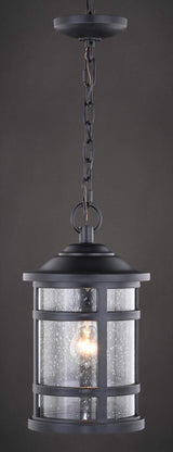 Vaxcel T0525 T0520 8.5" Southport Plastic Outdoor Pendant Matte Black
