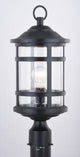 Vaxcel T0526 T052 8.5" Southport Plastic Outdoor Post Matte Black