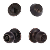 Sure-Loc TA107/DB201 11P vintage bronze keyed entry knob and deadbolt