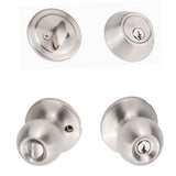 Sure-Loc TA107/DB201 32D satin stainless keyed entry knob and deadbolt