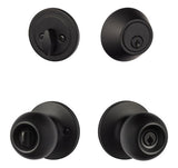 Sure-Loc Hardware TA107/DB201 FBL TahoeÂ keyed entry knob and deadbolt, additional view
