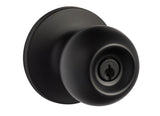 Sure-Loc TA107 FBL flat black keyed entry knob