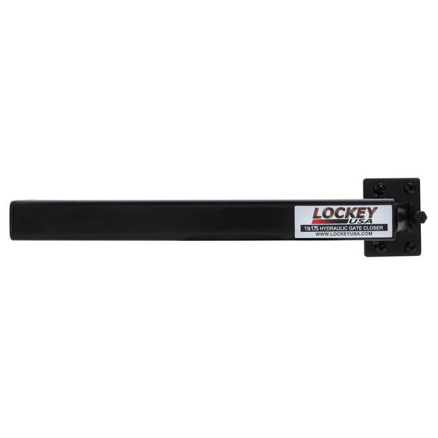 Lockey TB175B Gate Series gate hardware in polished brass, additional view