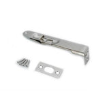 Orca Hardware TH-FBRC6-15 satin nickel mortise flush bolt