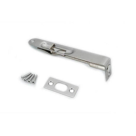 Orca Hardware TH-FBRC6-15 satin nickel mortise flush bolt