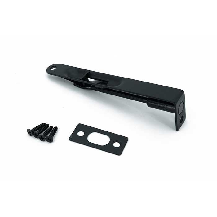 Orca Hardware TH-FBRC6-BL black mortise flush bolt