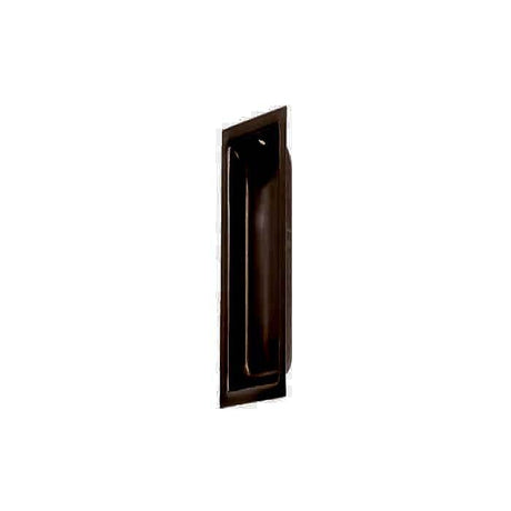 Orca Hardware TH-FPREC-10B flush finger pull in oil-rubbed bronze, additional view