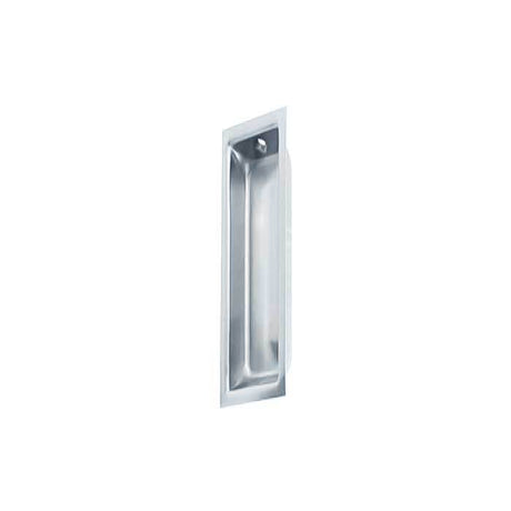 Orca Hardware TH-FPREC-26 flush finger pull in polished chrome, additional view