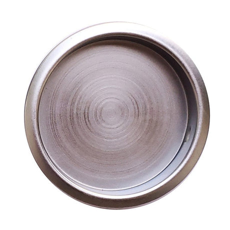 Orca Hardware TH-FPULL-26D flush finger pull in satin chrome, additional view