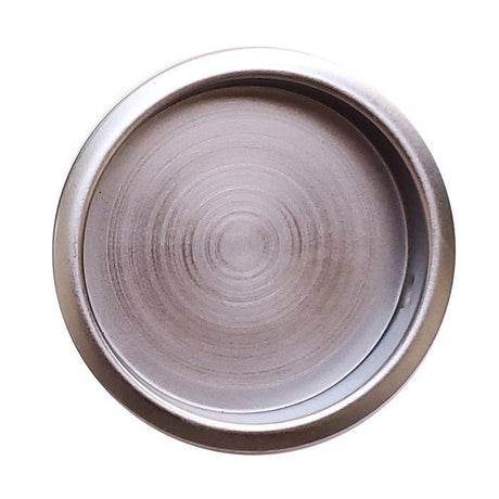 Orca Hardware TH-FPULL-26D flush finger pull in satin chrome, additional view