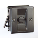 Orca Hardware TH-SQPK-V-10B privacy pocket door lock in oil-rubbed bronze, additional view