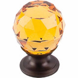 Top Knobs TK111ORB oil rubbed bronze glass cabinet knob