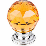 Top Knobs TK111PC polished chrome glass cabinet knob