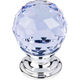 Top Knobs TK113PC polished chrome glass cabinet knob